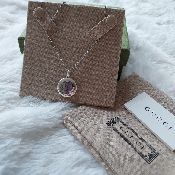 Sale🥳NWT Gucci Sterling Silver Double Sided necklace